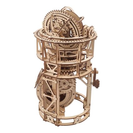 Ugears - 3D drveni mehanički puzzle Satni mehanizam s tourbillonom