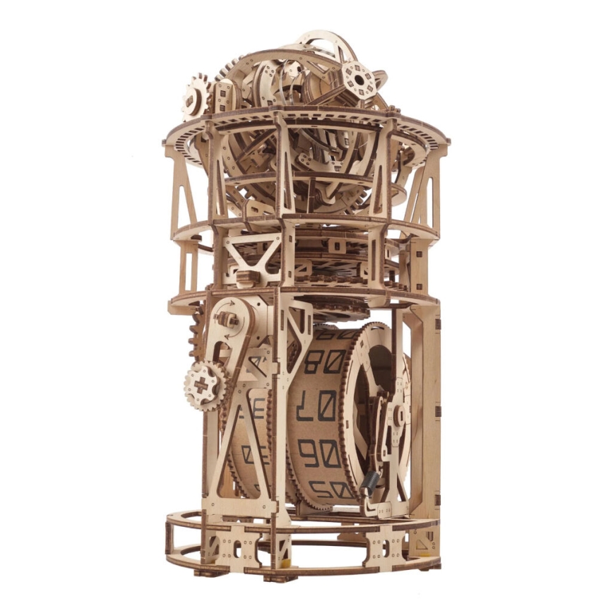 Ugears - 3D drveni mehanički puzzle Satni mehanizam s tourbillonom