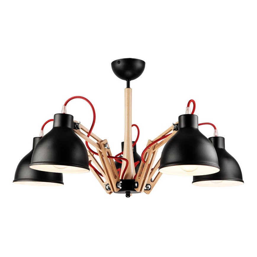 Ugradbena lampa MARCELLO 5xE27/60W/230V bukovina
