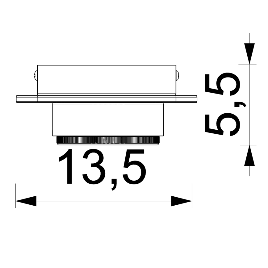 Ugradbena reflektorska svjetiljka KIDO 1xGX53/8W/230V crna/bež/hrast