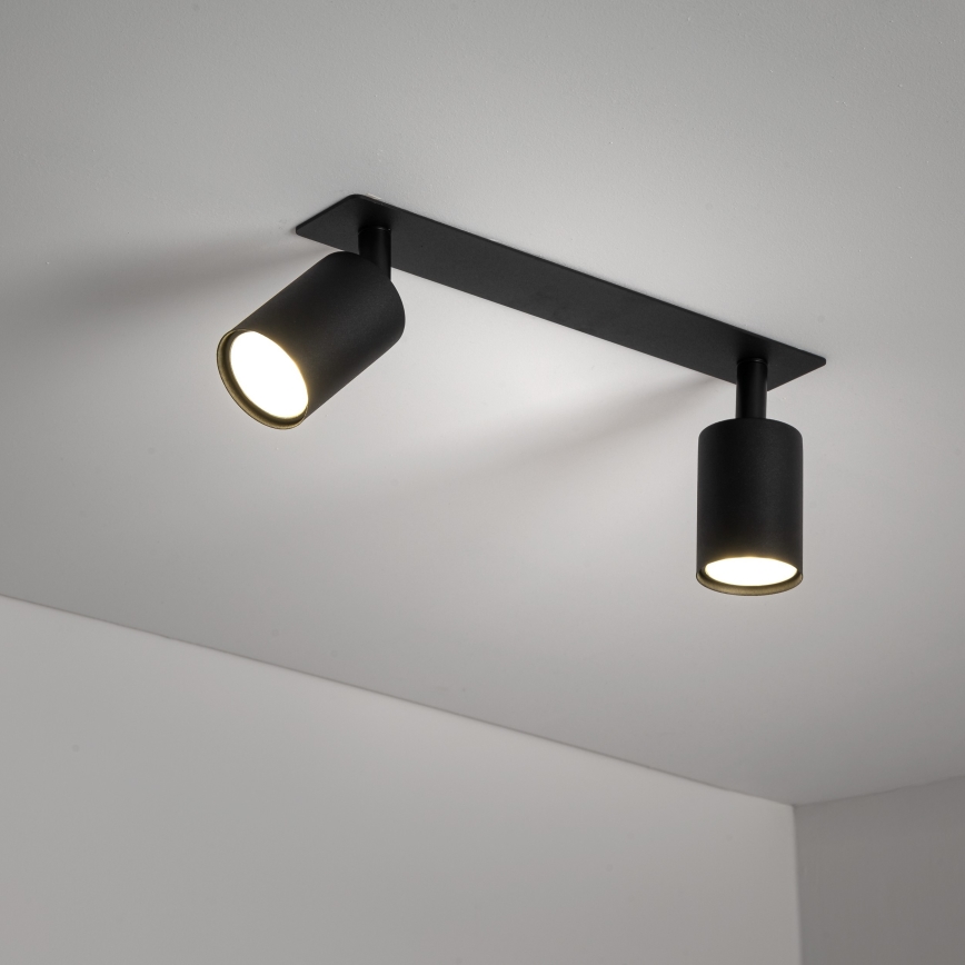 Ugradbena reflektorska svjetiljka NEX 2xGU10/10W/230V crna