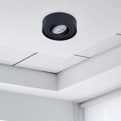 Ugradbena reflektorska svjetiljka NUSA 1xGU5,3/MR16/50W/12V okrugli crna