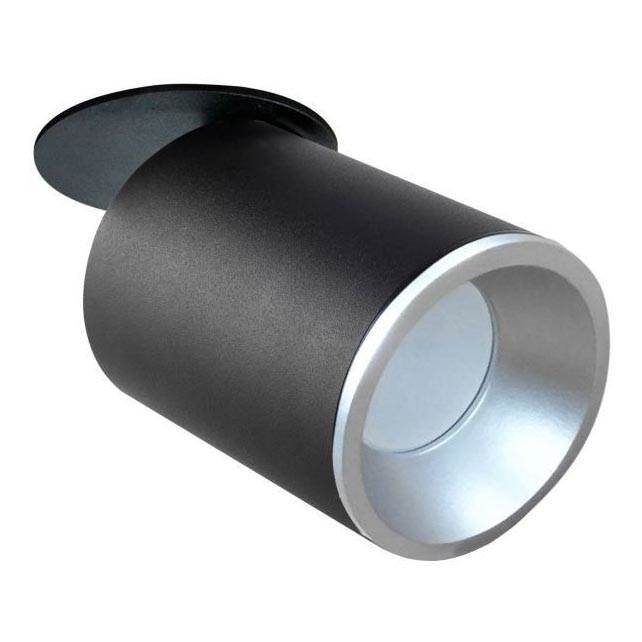 Ugradbena reflektorska svjetiljka PALLAS 1xGU10/10W/230V crna/srebrna