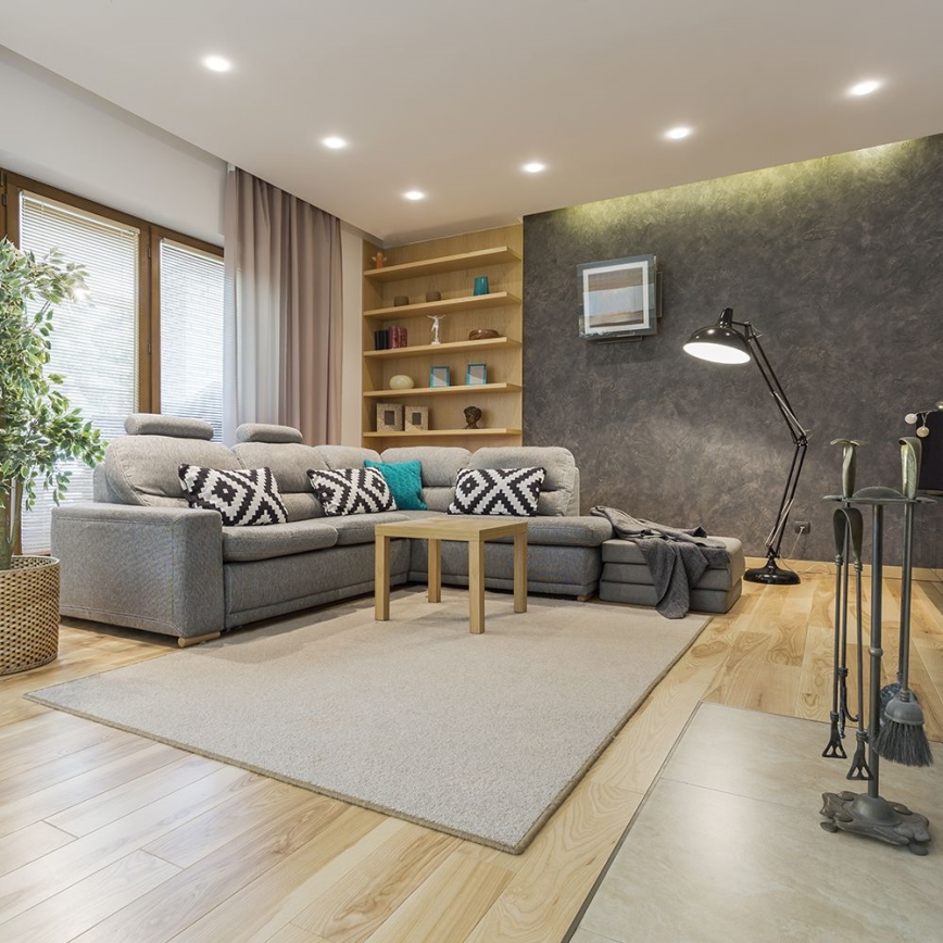 Ugradbena svjetiljka GU10 promjera 9 cm bijela