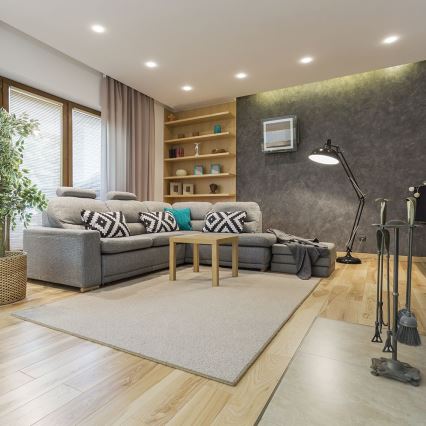 Ugradbena svjetiljka GU10 promjera 9 cm crna