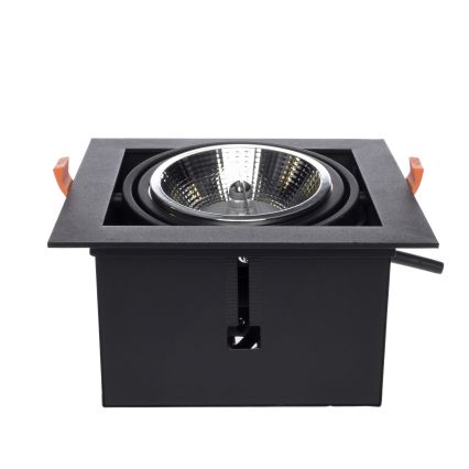 Ugradbena svjetiljka PLAZA AR111 1xGU10/12W/230V crna