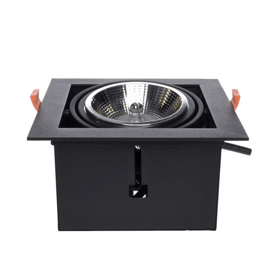 Ugradbena svjetiljka PLAZA AR111 1xGU10/12W/230V crna