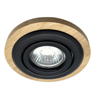 Ugradbena svjetiljka TOBBY 1xG9/20W/230V pr. 11,5 cm hrast/crna