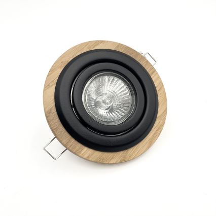 Ugradbena svjetiljka TOBBY 1xG9/20W/230V pr. 11,5 cm hrast/crna