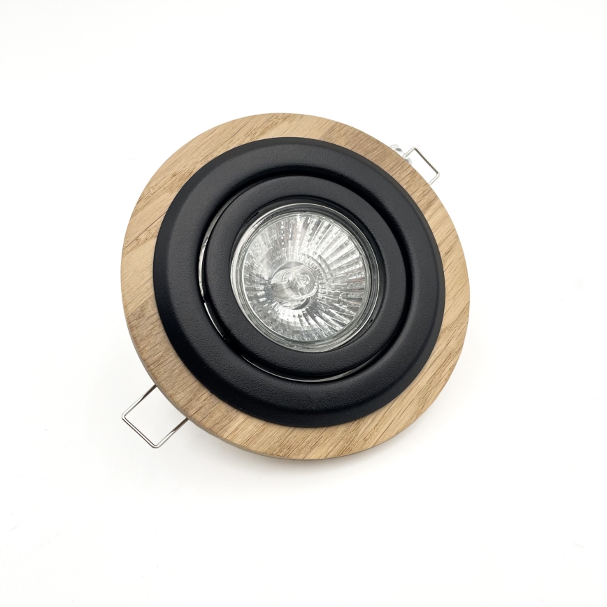 Ugradbena svjetiljka TOBBY 1xG9/20W/230V pr. 11,5 cm hrast/crna