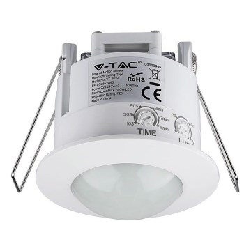 Ugradbeni PIR senzor pokreta 360° 300W/230V bijeli