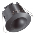 Ugradbeni PIR senzor pokreta 360° 500W/230V crni