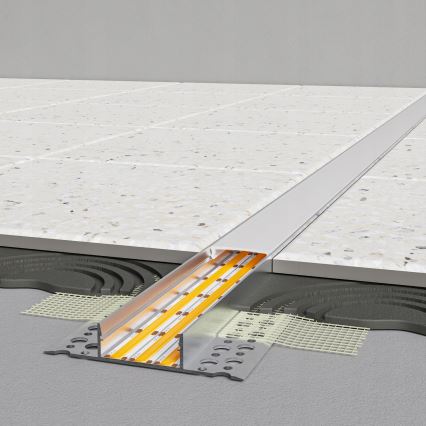 Ugradbeni profil za LED trake 1 m, srebrni/bijeli