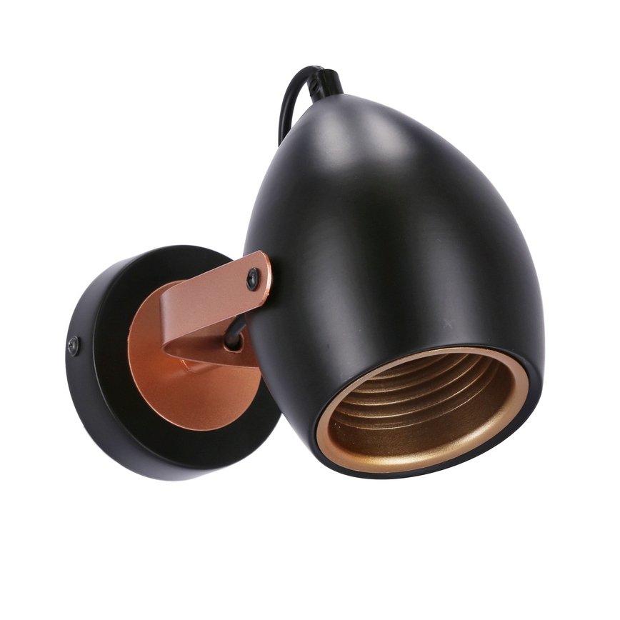 Ugradna svjetiljka ANICA 1xE14/40W/230V crna/mesing