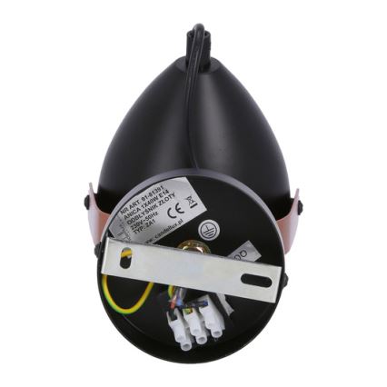 Ugradna svjetiljka ANICA 1xE14/40W/230V crna/mesing