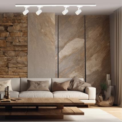 Ugradbena svjetiljka u tračnom sustavu VOLF 4xGU10/10W/230V bijela