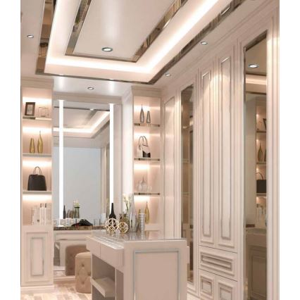 LED kupaonsko ugradno svjetlo BONO LED/8W/230V 3000K IP65 matirani krom