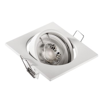 Ugradna stropna svjetiljka 1xGU10/MR16/10W/230V 9x9 cm bijela