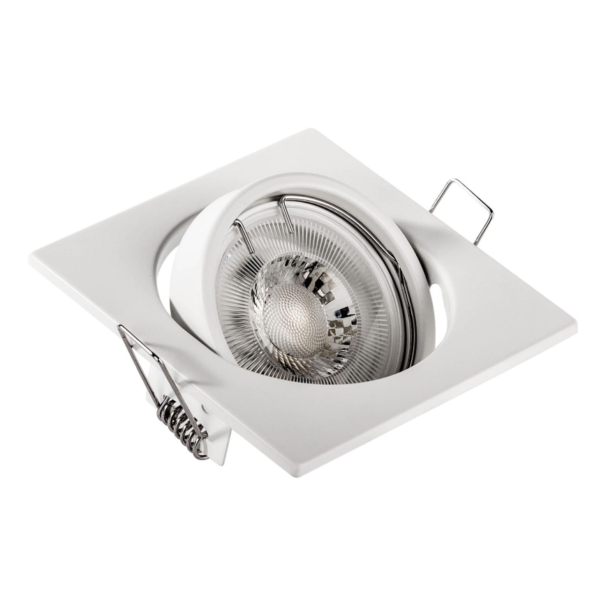 Ugradna stropna svjetiljka 1xGU10/MR16/10W/230V 9x9 cm bijela