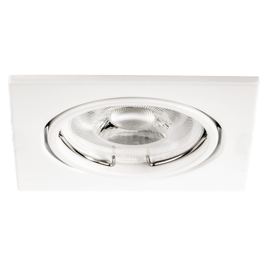 Ugradna stropna svjetiljka 1xGU10/MR16/10W/230V 9x9 cm bijela