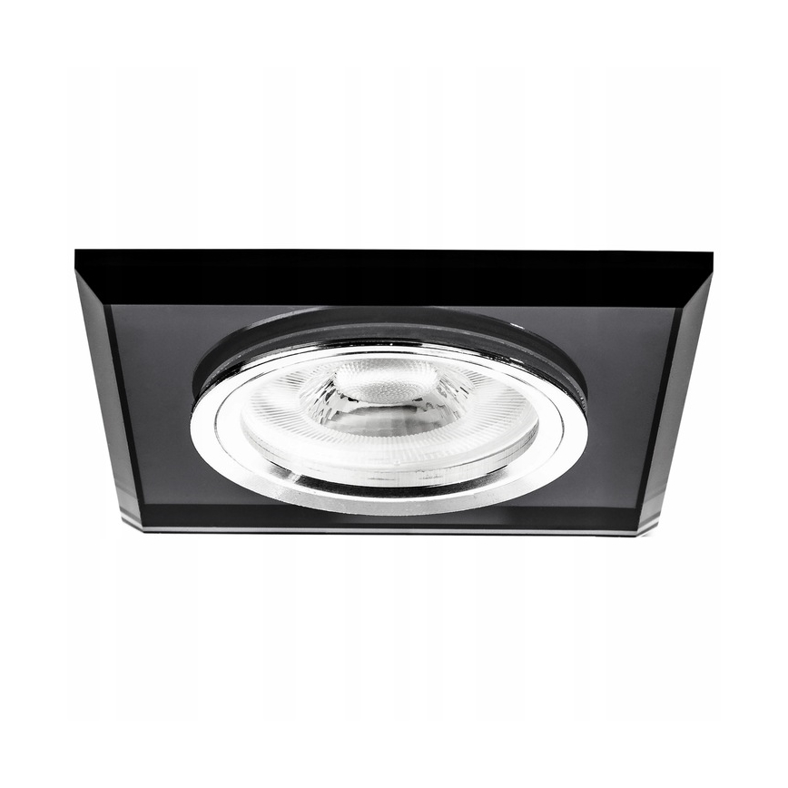 Ugradna stropna svjetiljka 1xGU10/MR16/10W/230V 9x9 cm crna