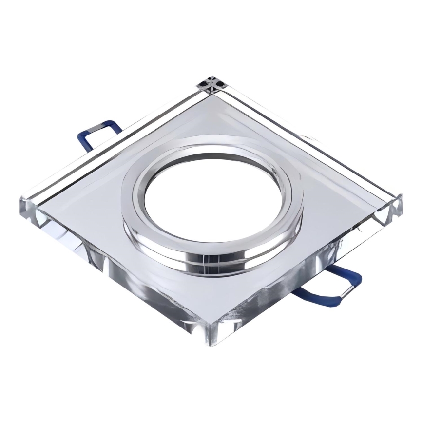 Ugradna stropna svjetiljka 1xGU10/MR16/10W/230V 9x9 cm sjajni krom