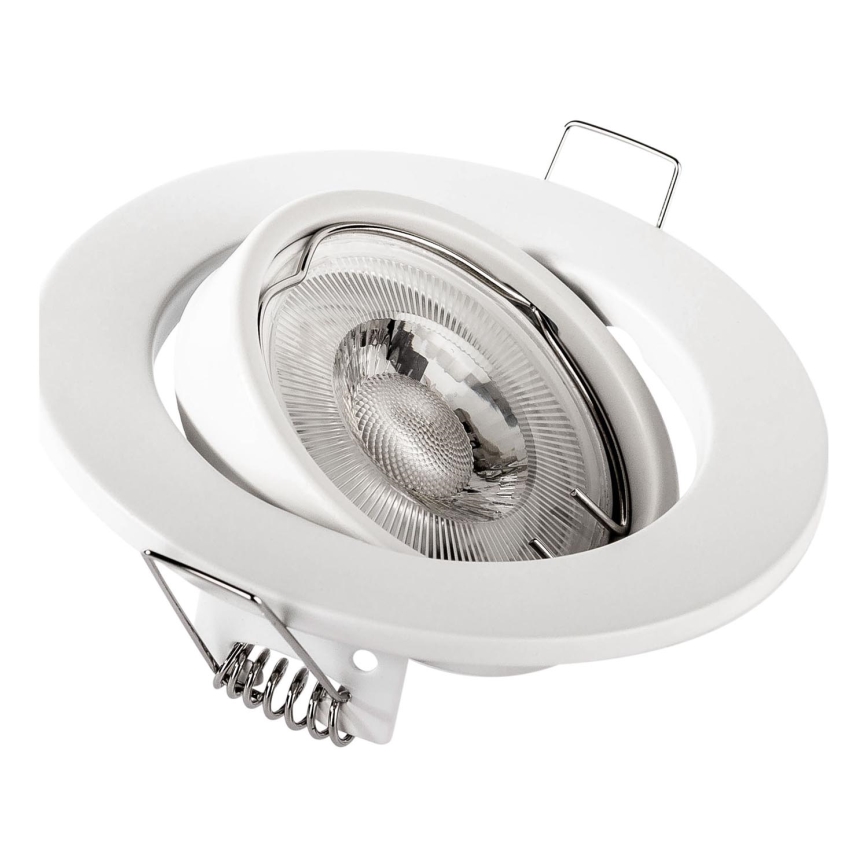 Ugradna stropna svjetiljka 1xGU10/MR16/10W/230V, Ø 9 cm, bijela
