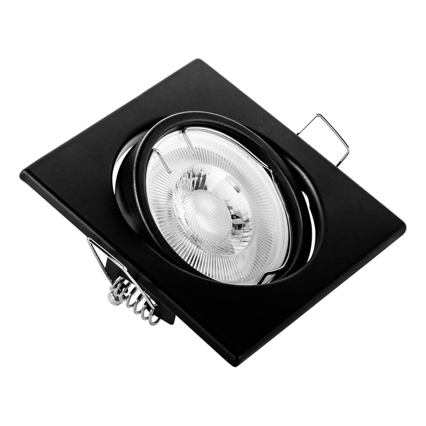 Ugradna svjetiljka 1xGU10/MR16/10W/230V 9x9 cm crna