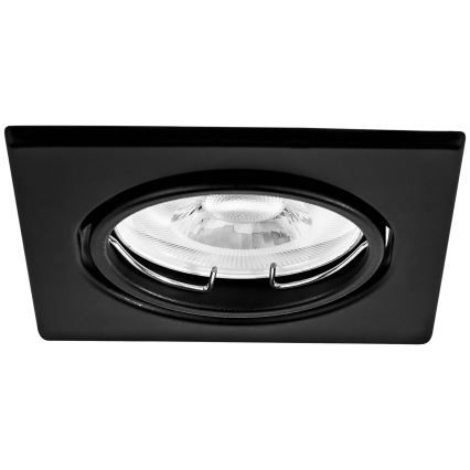 Ugradna svjetiljka 1xGU10/MR16/10W/230V 9x9 cm crna