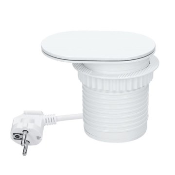Ugradna utičnica s bežičnim punjenjem 20 W, 1 utičnica + USB A+C, bijela