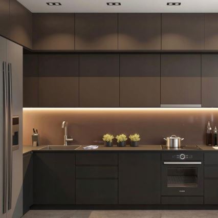 Ugradni profil za LED trake 1 m crni/bijeli