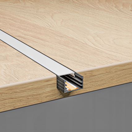 Ugradni profil za LED trake 1 m crni/bijeli