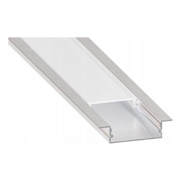 Ugradni profil za LED trake 1 m, srebrna/bijela