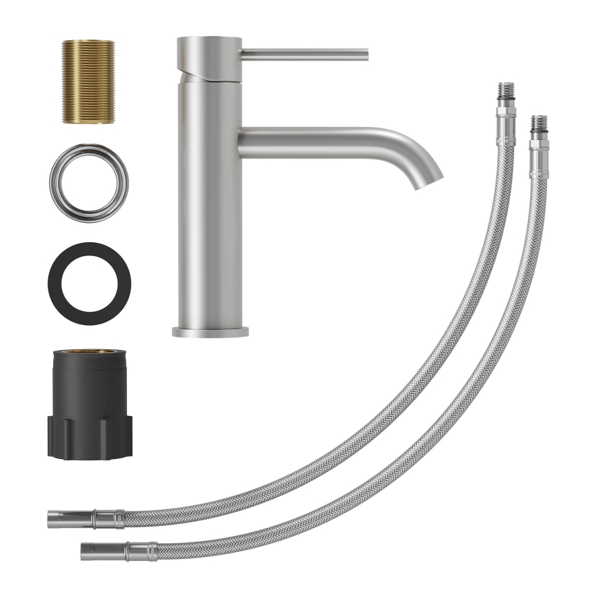 Umivaonička miješalica SOVANG 18,3 cm brušeni nehrđajući čelik