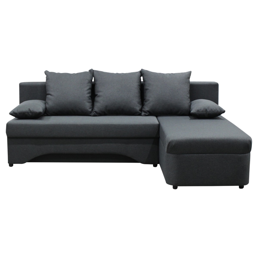 Univerzalna kutna garnitura na razvlačenje s prostorom za pohranu u obliku L ALMEIDA antracit