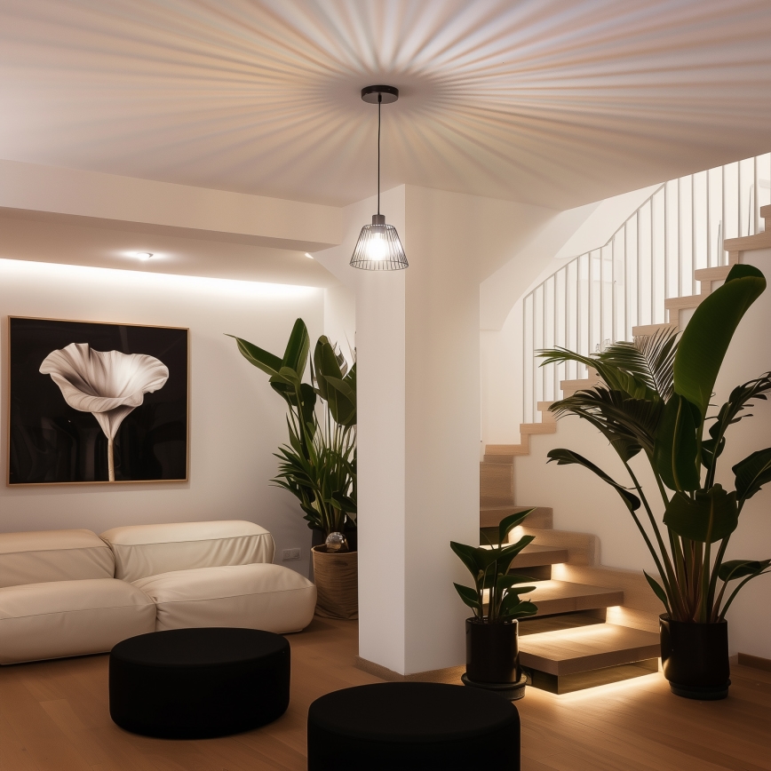 Univerzalni abažur CURITIBA, promjer 21 cm, crni