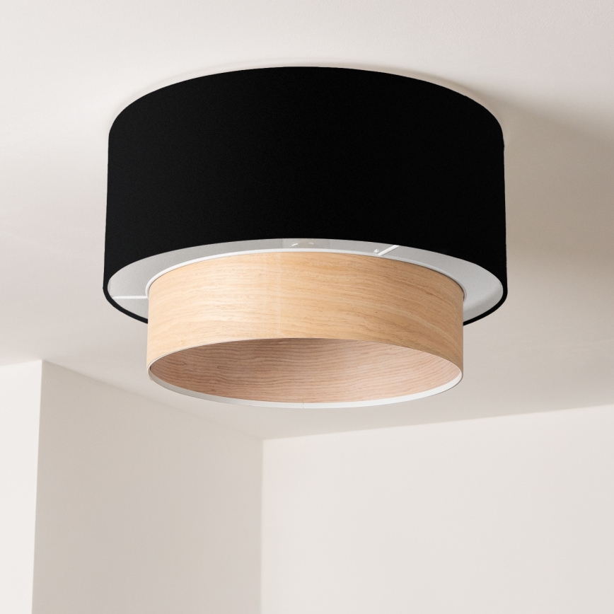 Univerzalni abažur KERIA, promjer 50 cm, crni/bež