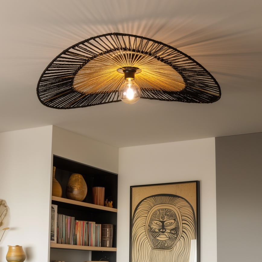Univerzalni abažur KERIA Ø 100 cm, smeđi/crni