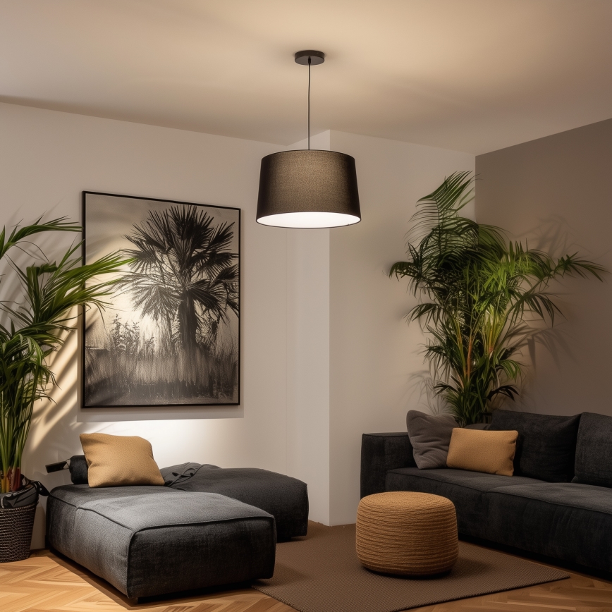 Univerzalni abažur KERIA Ø 45 cm, crni