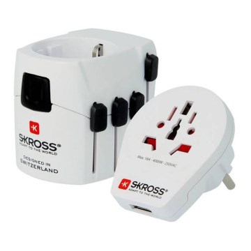 Univerzalni putni adapter za cijeli svijet 230V + USB port