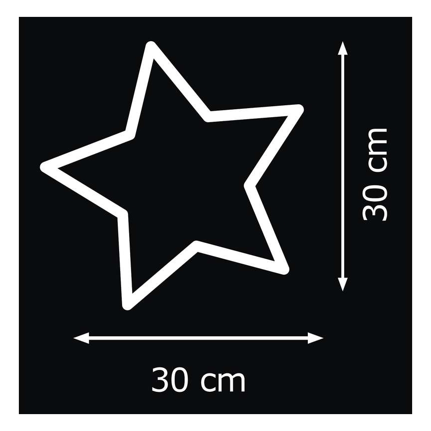 Unutarnja Božićna dekoracija IP20 STAR 30xLED/3W/4,5V