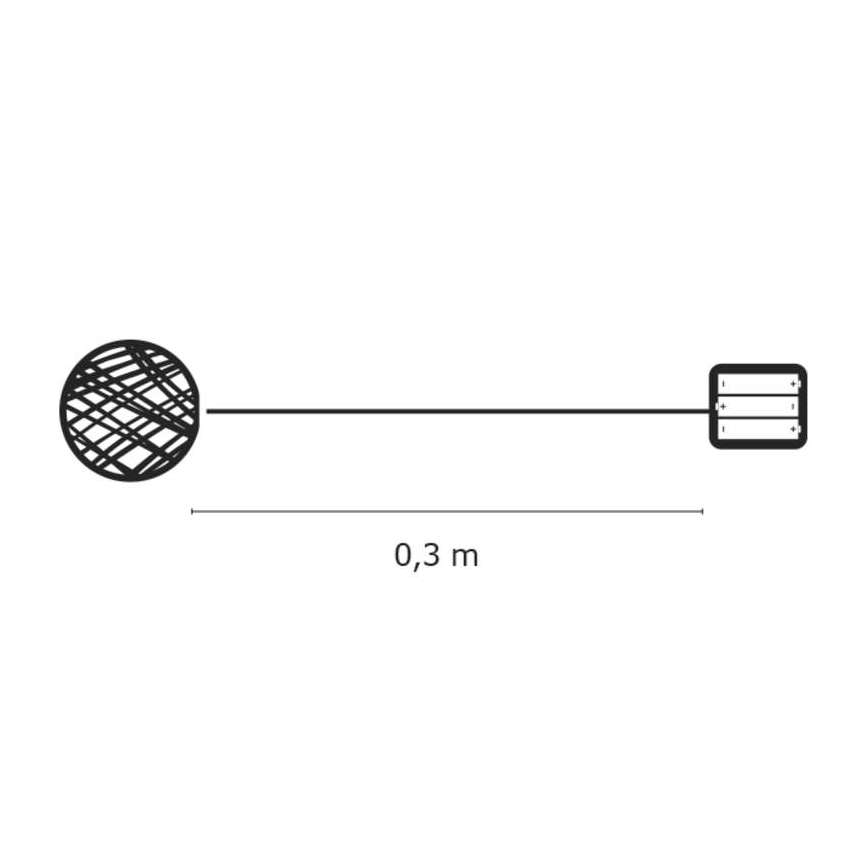 Unutarnja Božićna dekoracija IP20 XMAS 20xLED/2W/4,5V