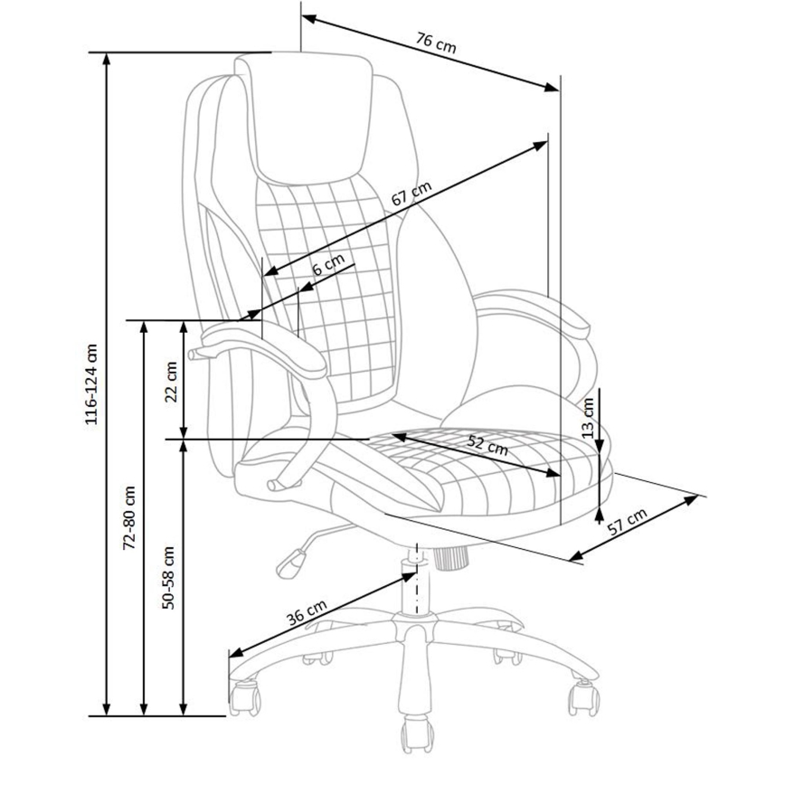Uredska stolica CALMARA crna