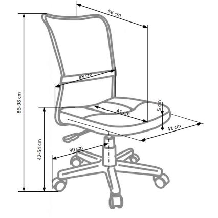 Uredska stolica FANA siva/crna