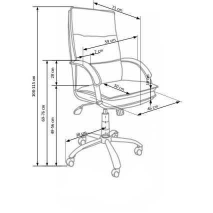 Uredska stolica LOMI crna