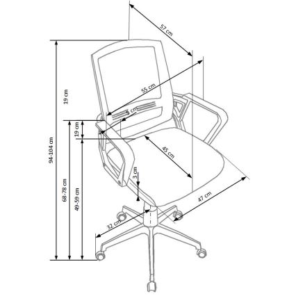 Uredska stolica RIMAQ bijela