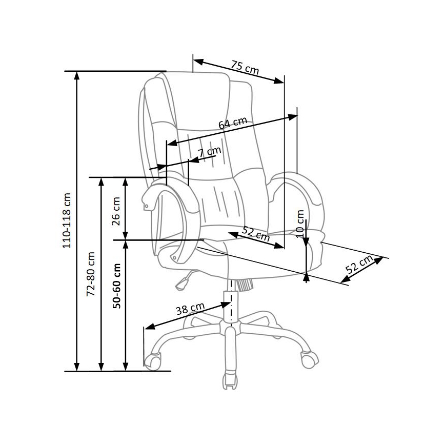 Uredska stolica SELO tamnosiva