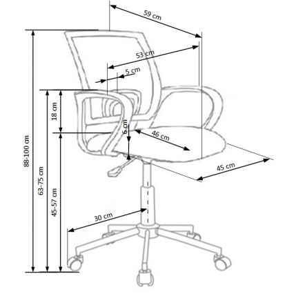 Uredska stolica SIRAQ u šarenim bojama