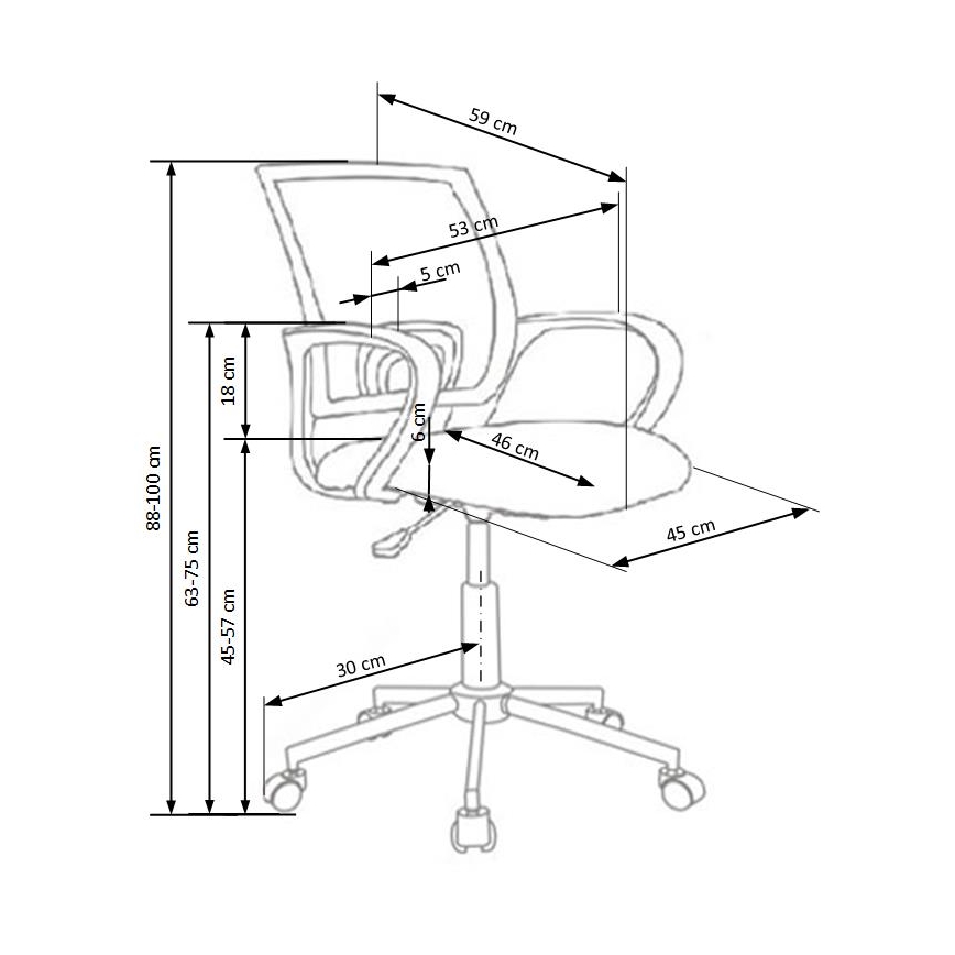 Uredska stolica SIRAQ u šarenim bojama