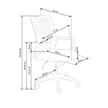 Uredska stolica TONA crna